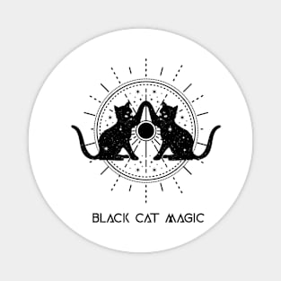 Black Cat Magic Magnet